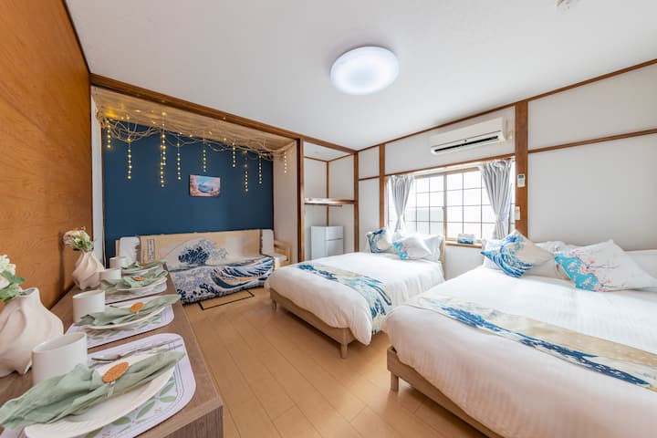 Shibuya/shinjuku 3ad+1ch|1f Apt 1br Private | Wifi - Shinjuku