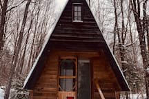 A frame cabin in the woods by the lake on 27 acres rental in Hastings Highlands