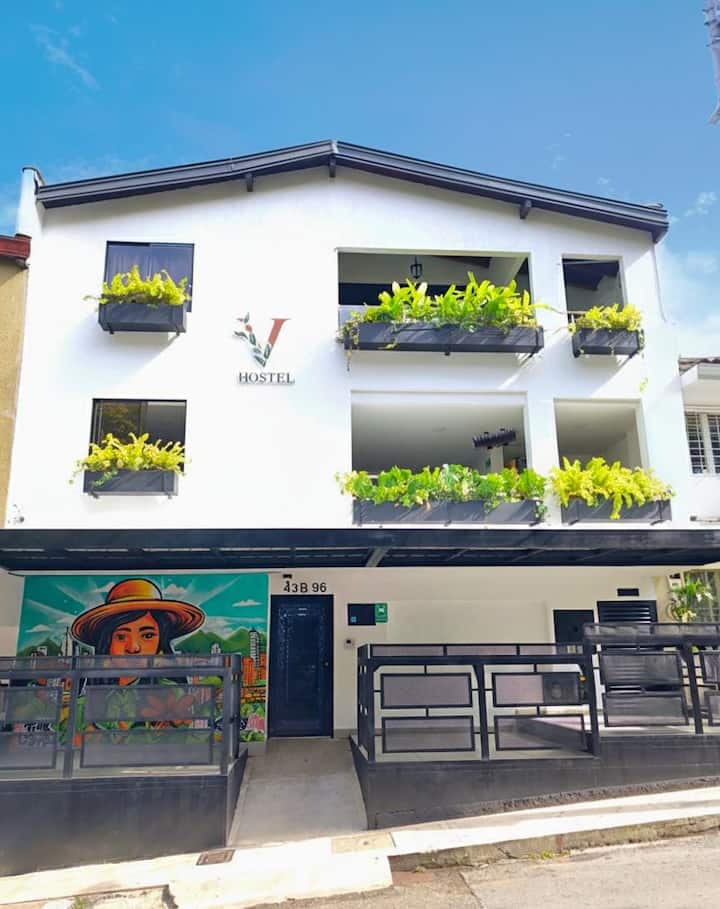 Vida Hostel Habitación Doble - Medellín, Colombia