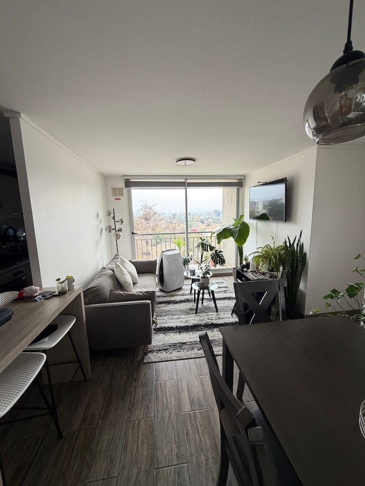 Acogedor Departamento Con Vista Y Home Office - Limache