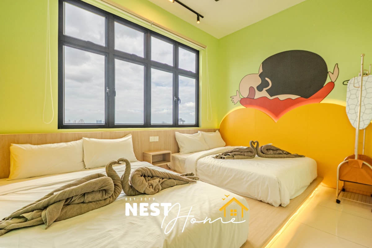 shinshin room❤️　0628 Shin-chan Tatami House @Space Residency | KSL Mall - Flats for