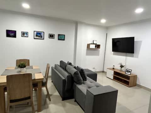 Successful Airbnb property: Apartment with spectacular private terrace with BBQ area in Zipaquirá