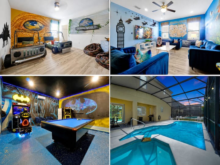 12BR Solterra Mansion + Arcade Game Room & Pool - Houses for Rent