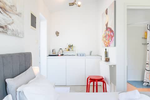 Top performing Airbnb: Studio Bianca - Private Garden & Idyllic Sea View in Lucija