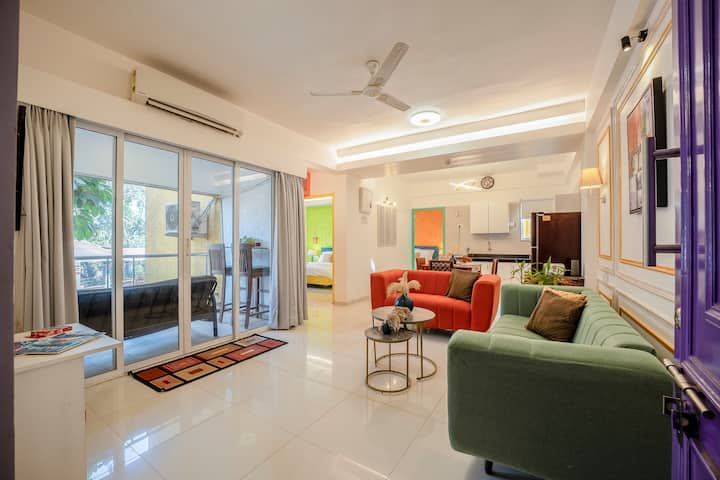 Luxury 2bhk In Prime Goa, 3 Min To Anjuna Beach - Anjuna