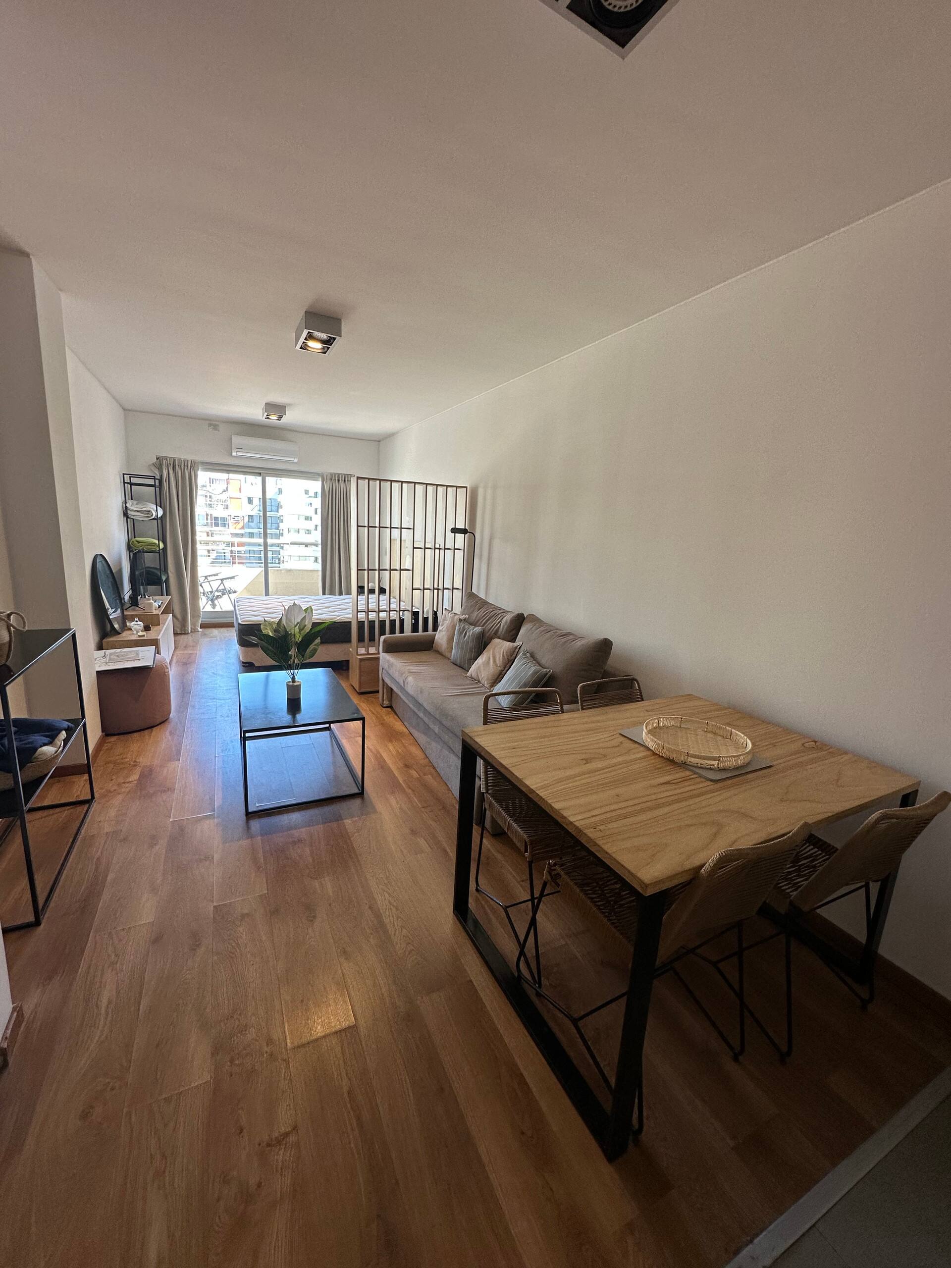 Apartamento de 1 quarto com terraço na varanda em Villa Crespo
