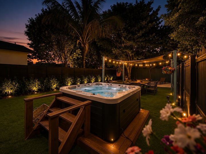 Miami Oasis | Private Jacuzzi Escape - Miami, FL