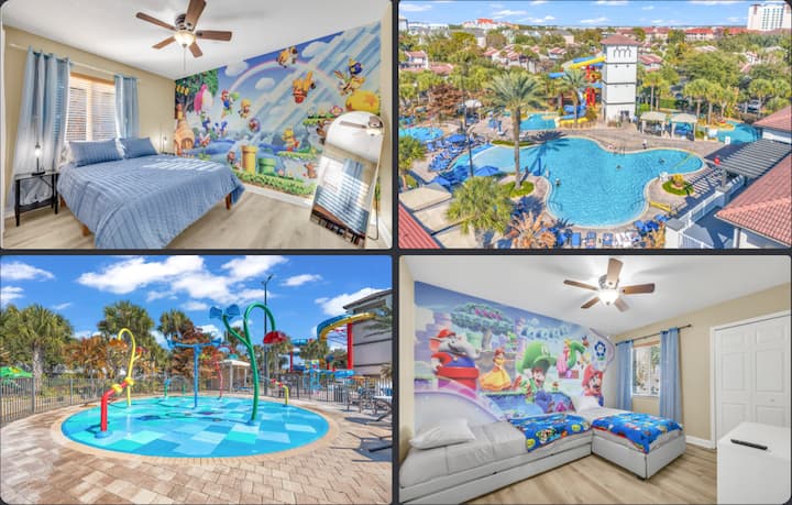 Power Up Palace: Mins To Disney Lazy River & Slide - Lake Buena Vista