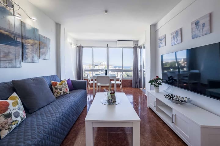 Apartamento Acogedor, Terraza, Piscina Y Mar - 베날마데나