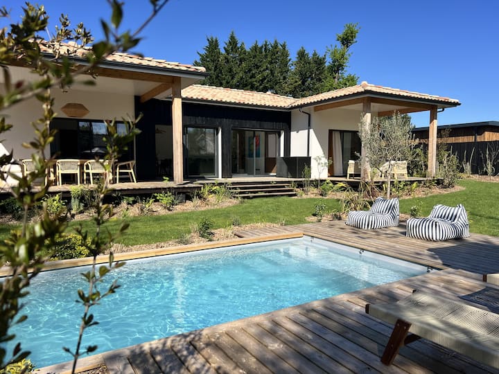 Villa Climatisée Avec Piscine Privée Chauffée - Mios