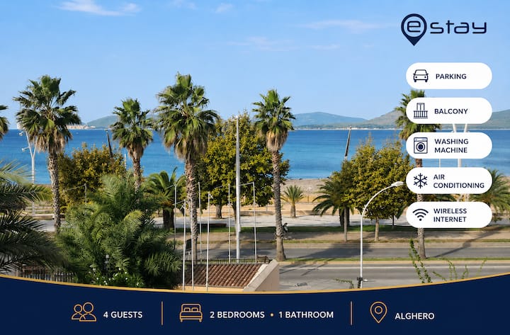 Estay -Exclusive Seaview Apt In Front Of The Beach - Alghero