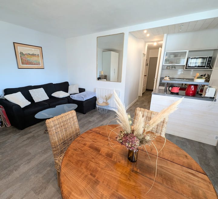 T2 Cosy Plage à 1min - Balcon & Parking - La Turballe