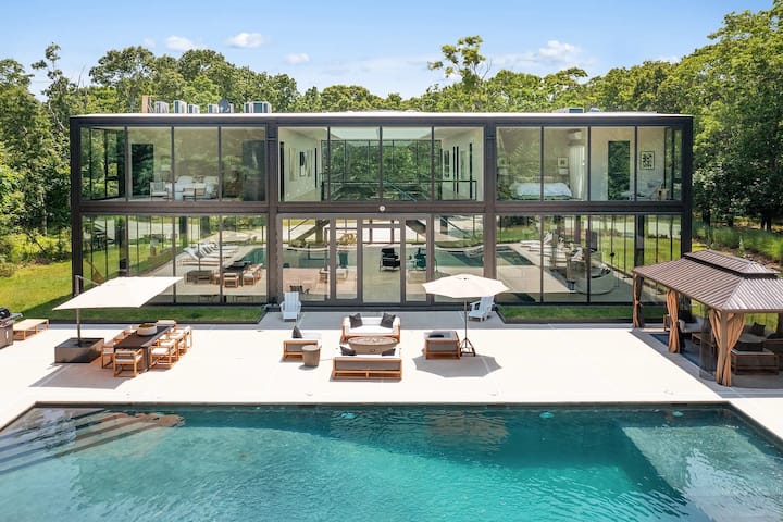 10,000 Sq Luxury Glass House In East Hampton Ny! - East Hampton, NY