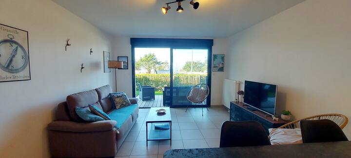 Appart Les Ganivelles, 2pers, Rdc, Vue Mer - Granville