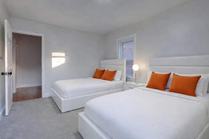 two full size beds