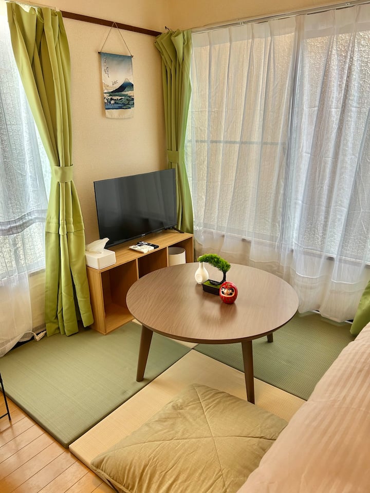 【駅徒歩7分】和風部屋|箱根・丹沢登山|コンビニ・飲食店徒歩5分|静か|高速wifi完備|101号室 - 伊勢原市