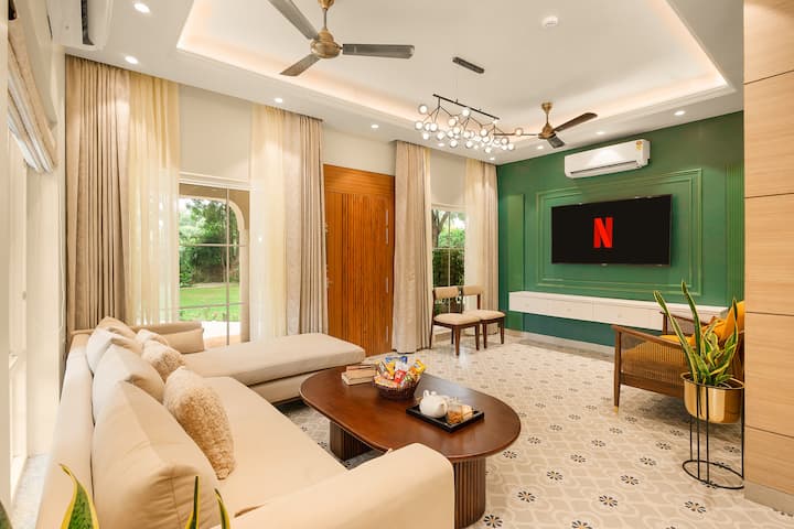 3-bhk Specious Villa W/ Private Pool & Lush Garden - Manesar
