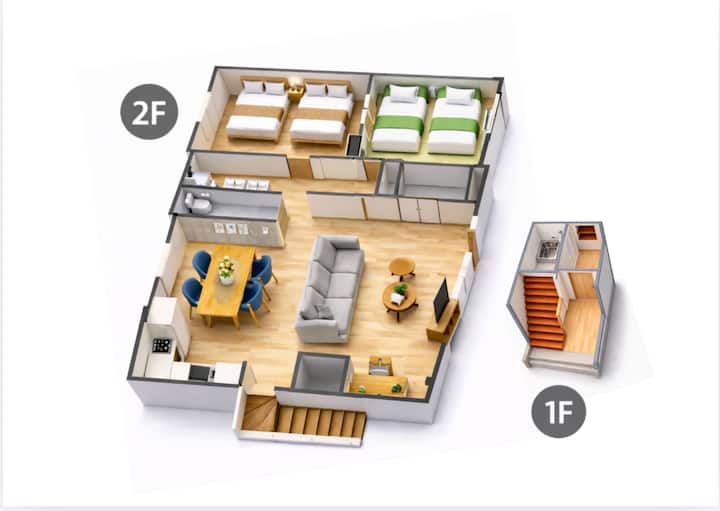 Entire House / 5 Beds / Namba15 / Kix45 / Max6 - Japan