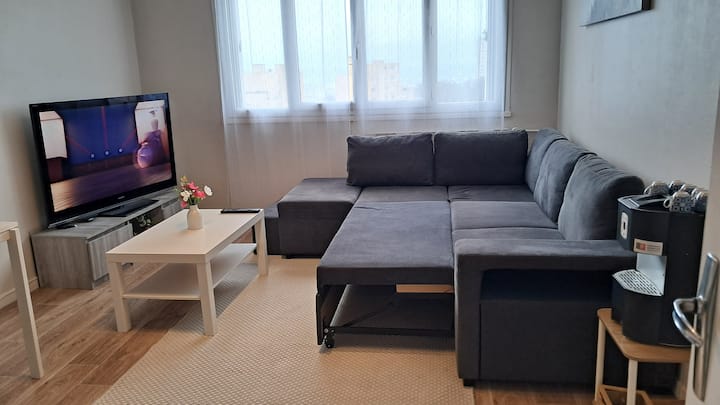 Appartement T2 Cosy Avec Très Belle Vue Sur Rouen - Ibis budget Rouen Petit Quevilly