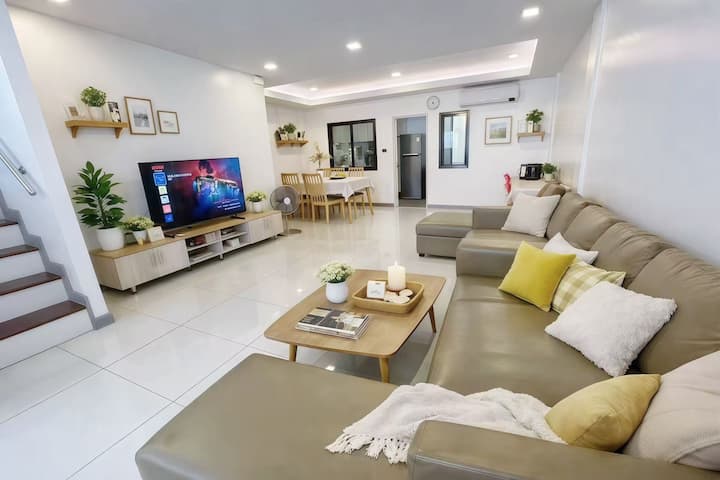 芭提雅市中心3卧室3卫休闲安静公寓别墅2-6人cc9 - Pattaya City