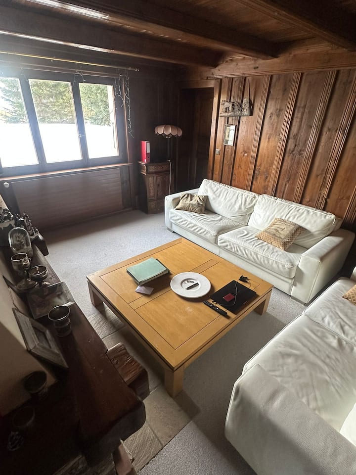 Magnifique Chalet Avec Belle Vue Versant Sud-est - Crans-Montana