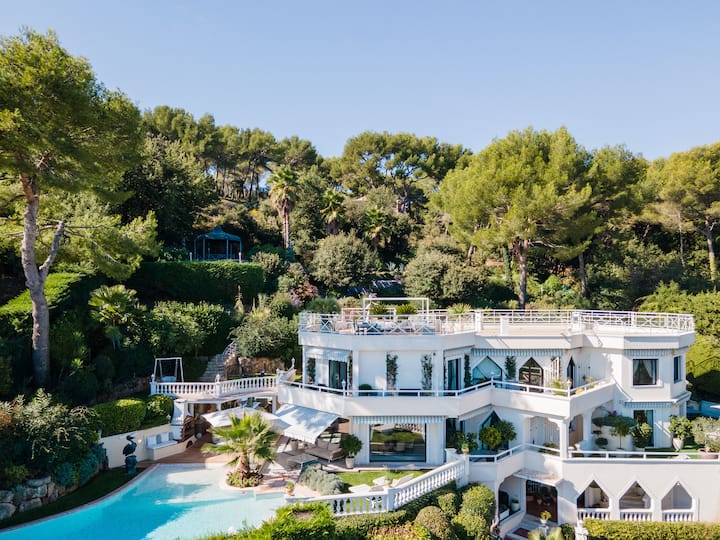 Luxury Villa With Spa & Sea View - Vallauris