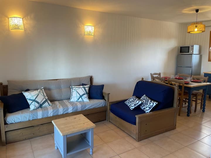 T2 Vue Mer, Plage, Piscine, 5 Mn Ile Rousse 5 Pers - Belgodère