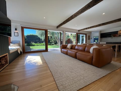 Top Airbnb: 200m to Beach | Wood Fire | 2 Living Areas in Bass Coast Shire