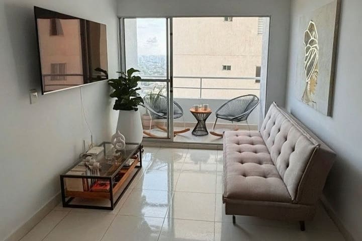 Condo Con Vista Al Mar Balcón Y Piscina - Cartagena