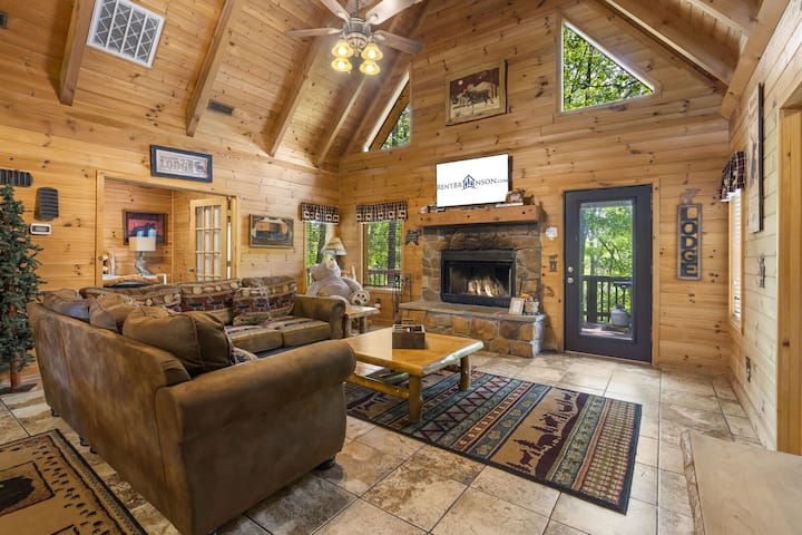 Premium Blokhut Vakantie-ervaring, Hottub, Firepit, Woods Ozark Preserve - Missouri