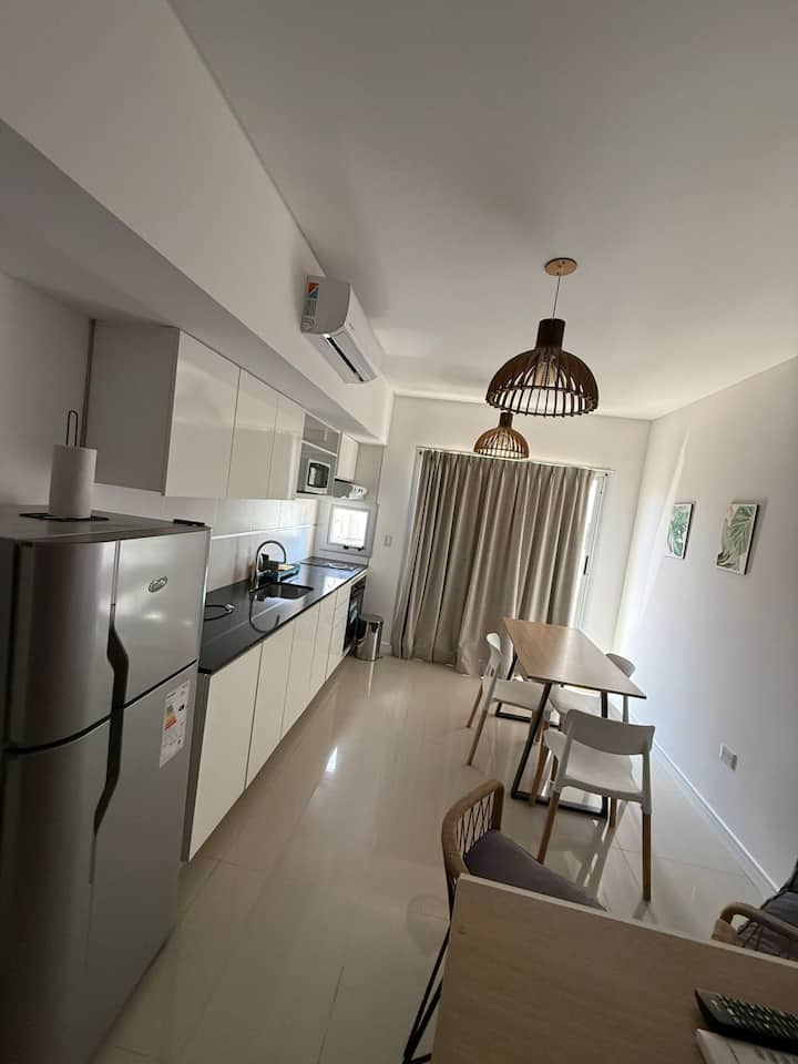 Studio apartment with balcony and grill in Belgrano