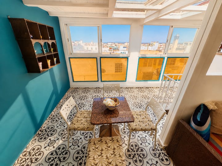 Sky Pearl | Panoramic Duplex In Essaouira Medina - Essaouira