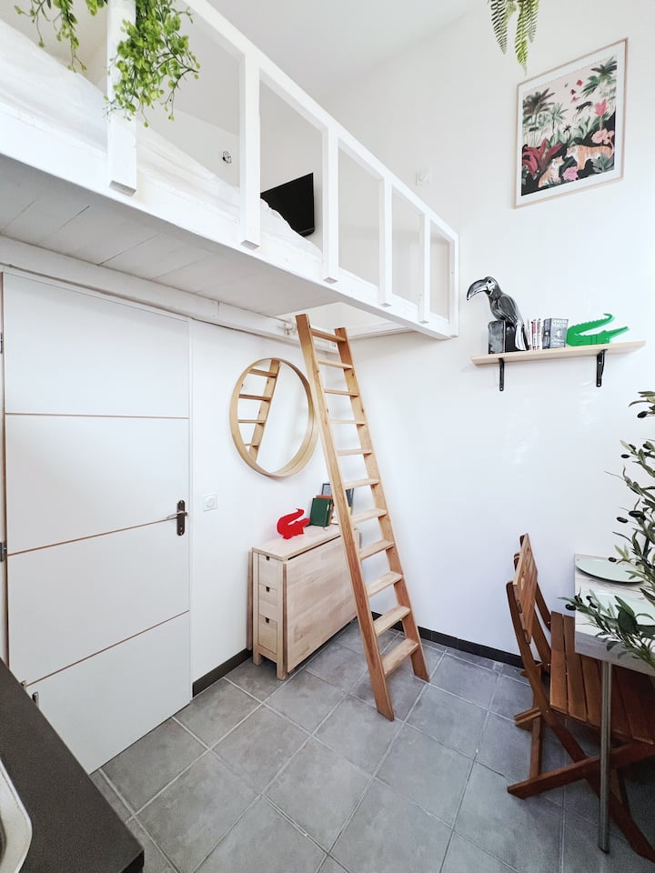 Vanlife, Studette 2 Pers Hypercentre Cour Privée - Nîmes
