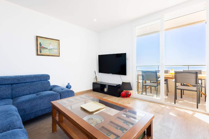 Les Vagues Bel Appartement Rénové Vue Mer Avec Acc - Valras-Plage