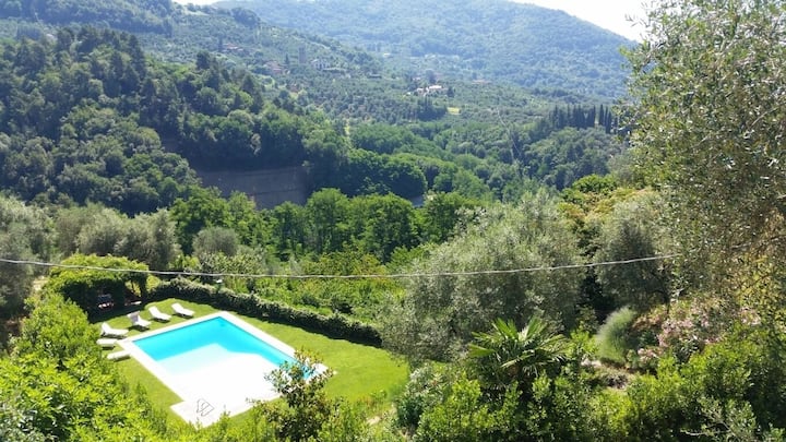 Panoramica Casa Di Campagna Con Piscina Privata - Lucca