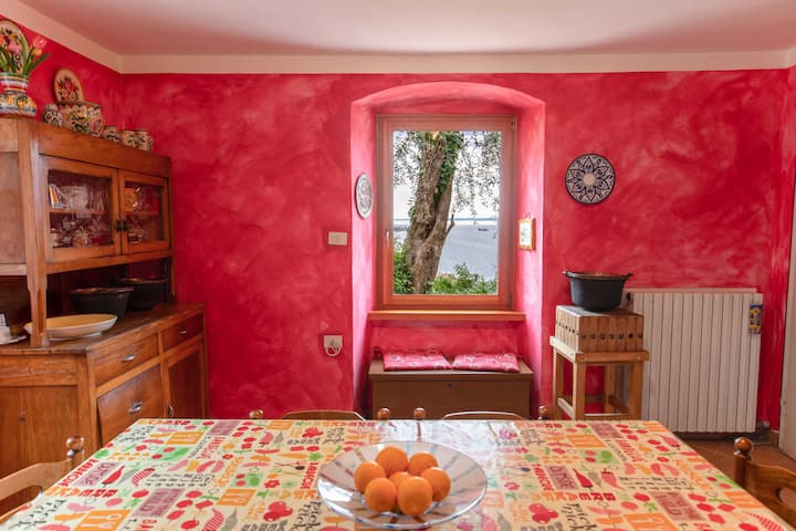 Laras Rustico - Panoramablick Auf Den Gardasee - Malcesine