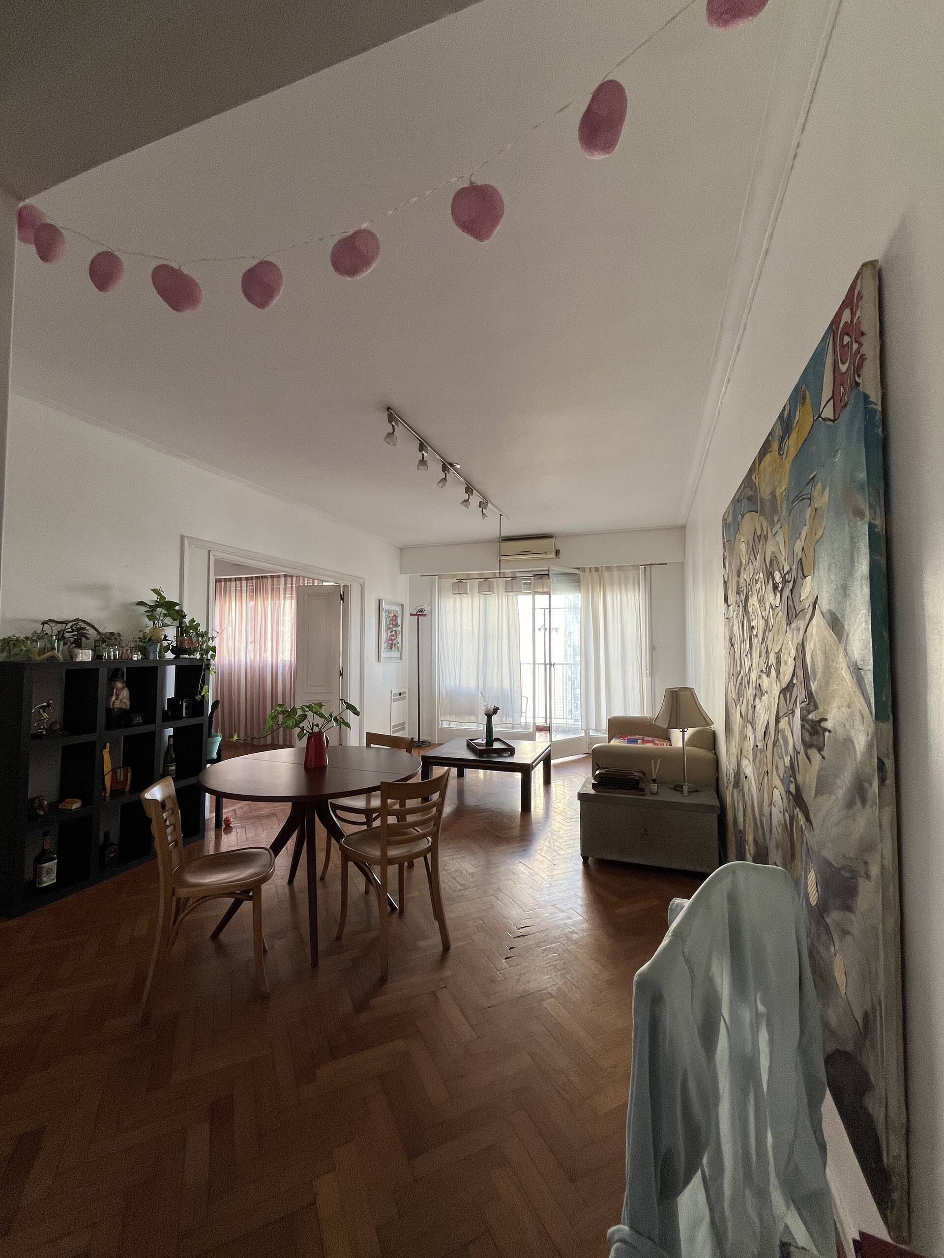 Bright & Spacious 100 m² Apt in Congreso | Balcony