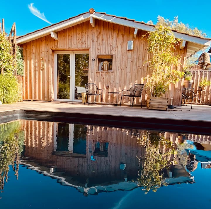 Studio Cosy & Piscine à 5mn à Pied Port De Larros - Gujan-Mestras
