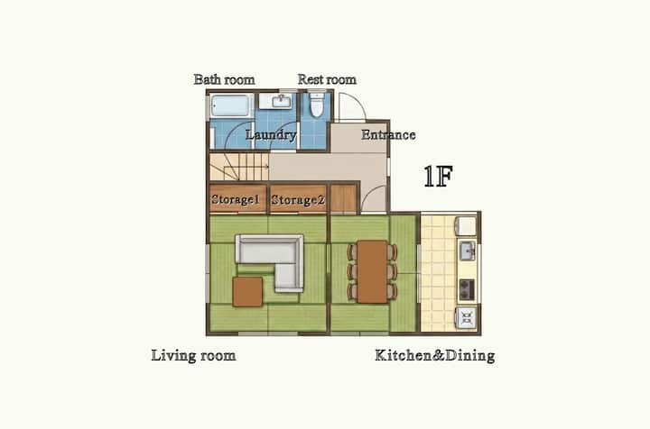 Nrt20min/13ppl /92㎡/5br House/sakura/narita/ueno - Sakura