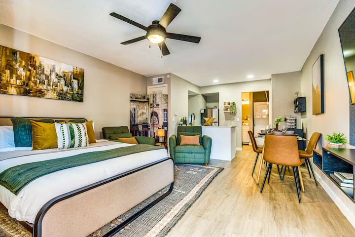 Cozy Modern Studio Apartment –Comfort For 3 In Atx - オースティン, TX