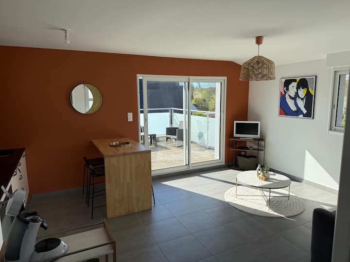 Joli Appartement Ensoleillé à 5min De La Plage - La Forêt-Fouesnant