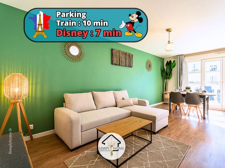 Jade Disney 7min/ Gare 6min/ Paris + Parking X2 - Magny-le-Hongre