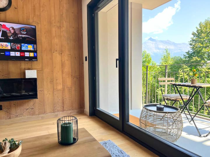 Mountain Views In 1br Flat At St. Gervais - Saint-Gervais-les-Bains