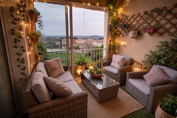 Appartement Les Pins Proche Mer Et Arrière Pays - Pézenas