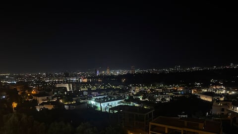 Popular Airbnb listing: Panoramic Terrace Studio Overlooking Tirana in Farkë