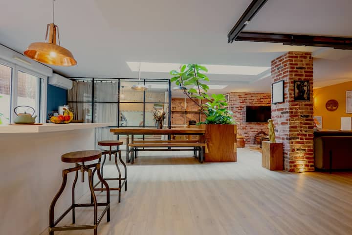 Loft Familial - 2 Chambres - Parking - Clim - Niza