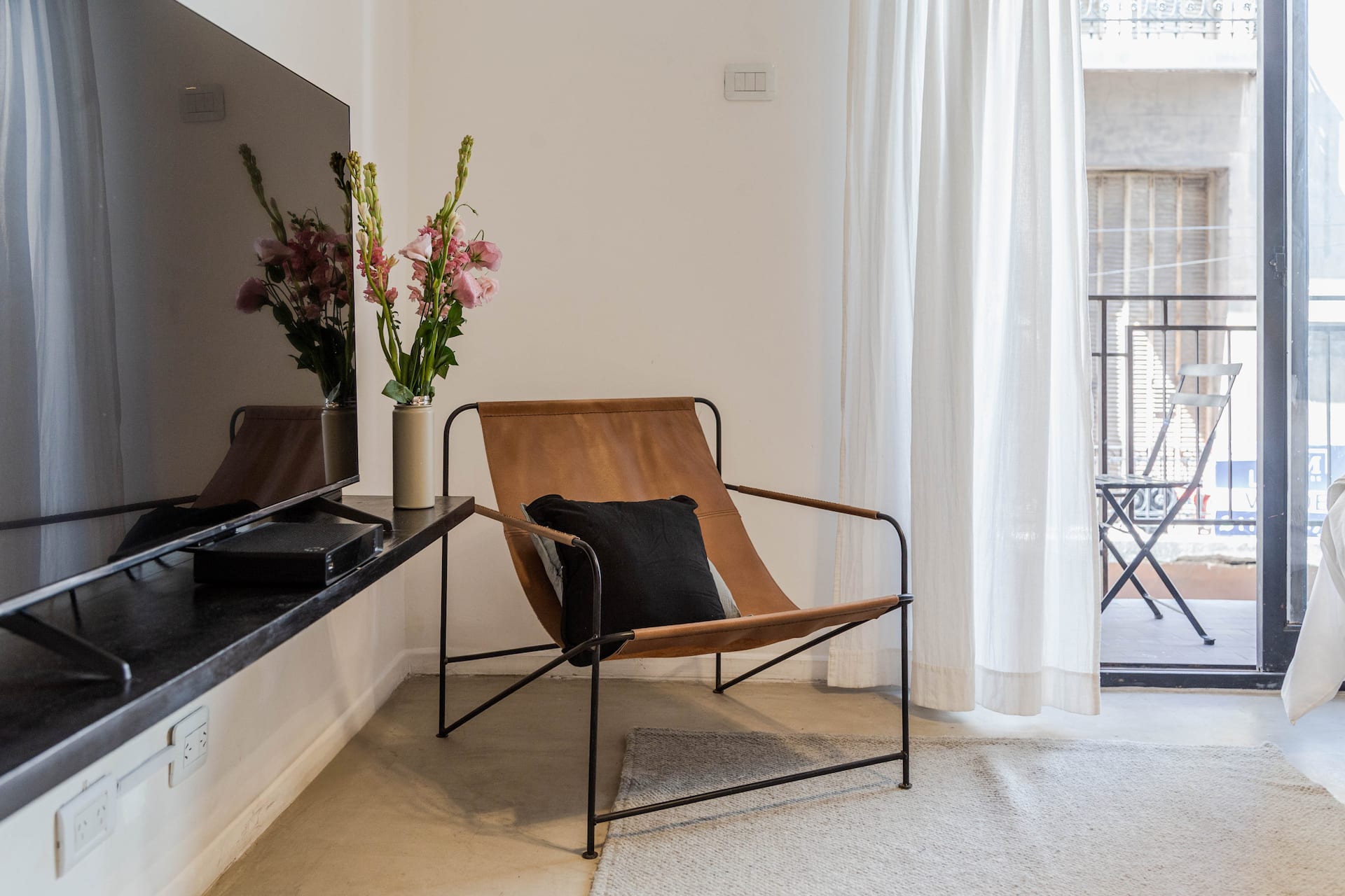 Studio apartment with balcony in San Nicolás