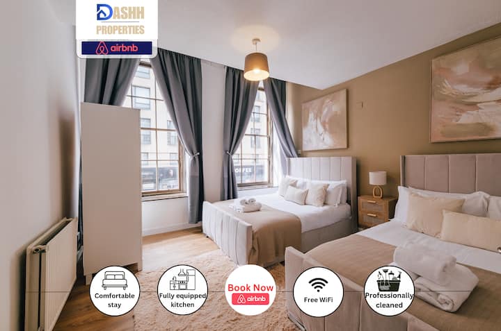 Modern Long Stay | Spacious 4br 6 Beds Sleeps 9 - Edinburgh