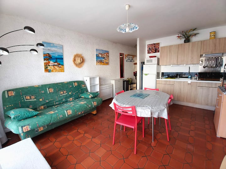 Grand T2 Terrasse Privée Coeur De Marseillan Plage - Marseillan