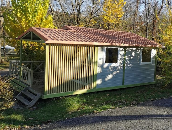 Genet - Clim + Tv Chalet 21.5m² + Tv 4 Personnes - Aubenas